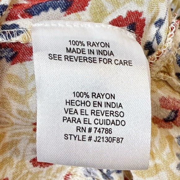 NWT BILLA 77 Bellview Floral Wheat Boho Puff Sleeve Wrap Maxi Dress Sz XS - Picture 11 of 16